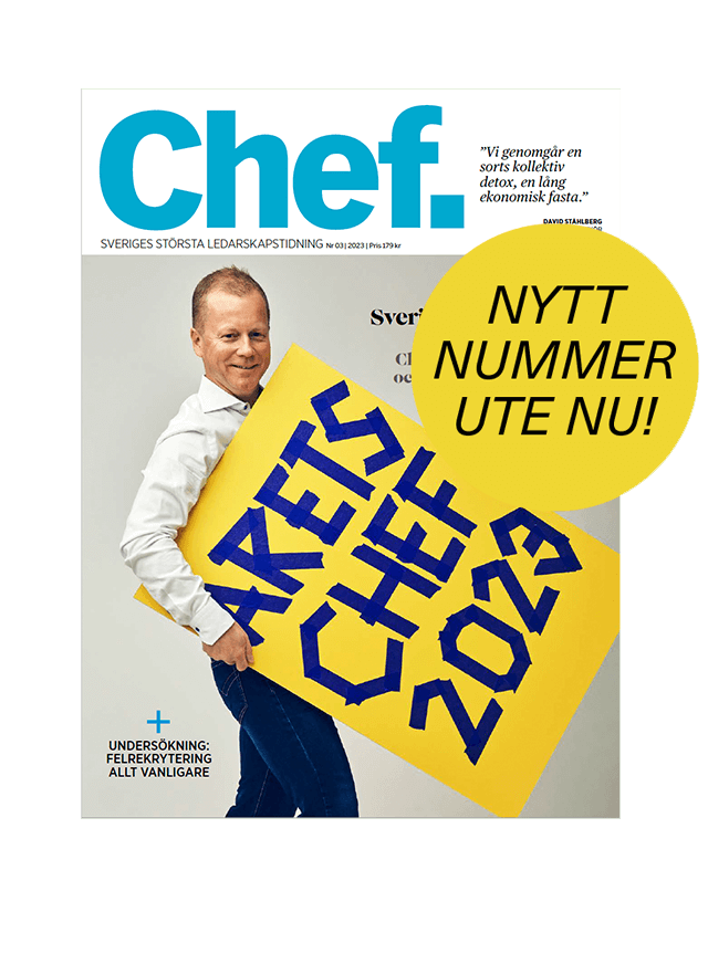 Årets Chef 2023 pryder omslaget av tidningen Chef