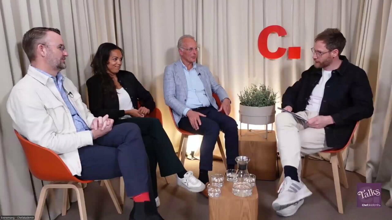 Calle Fleur med studiogästerna Palle Lundberg, Elaine Eksvärd och Öjvind Sterner.