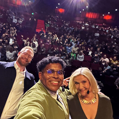 Porträttbild på Calle Fleur, Guuled Mohamed och Cissi Elwin på Chefdagen 2024