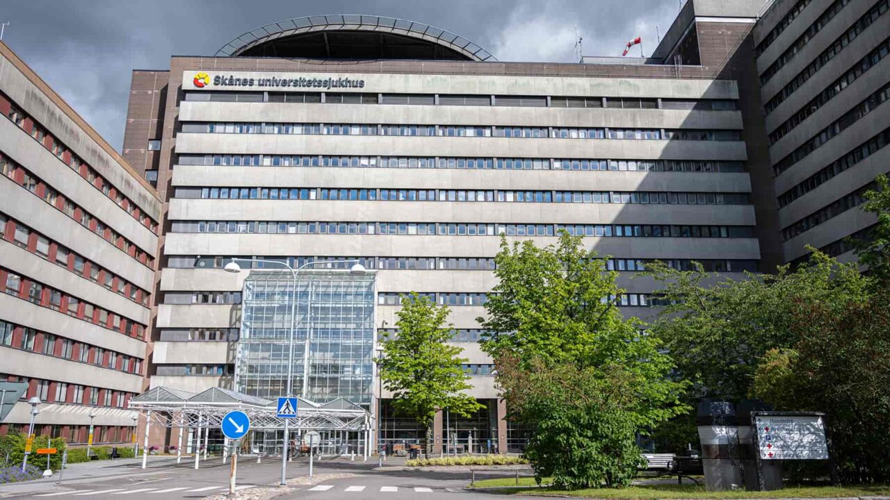 Skånes universitetssjukhus i Lund.