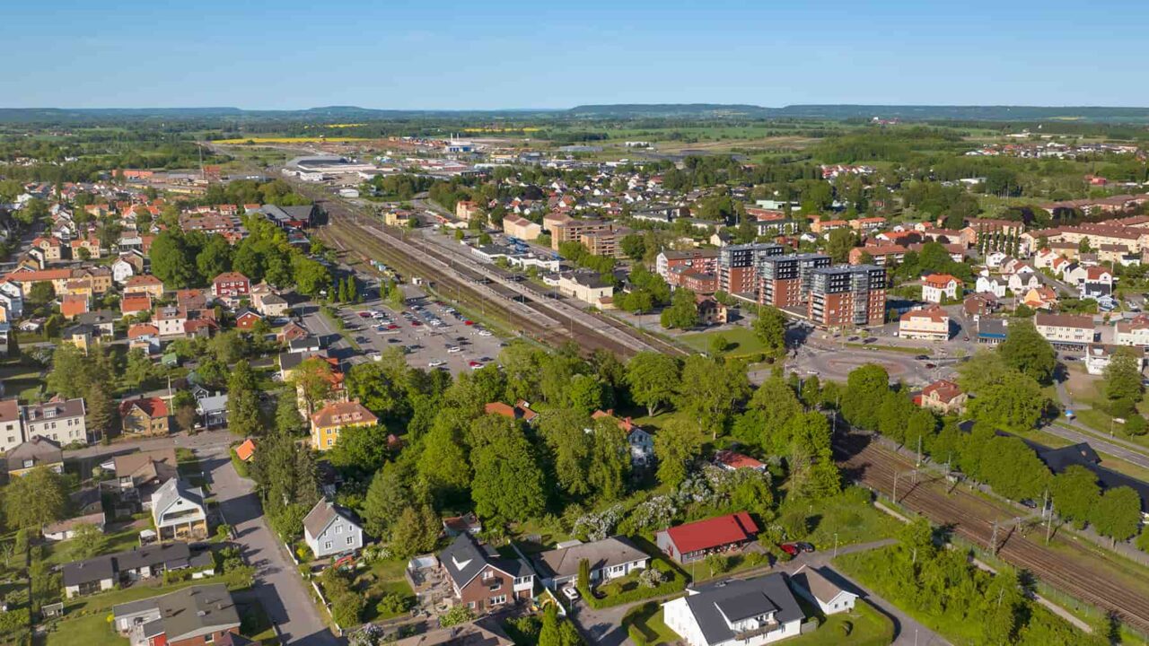 Vy över Falköping