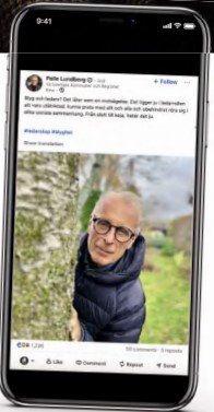 Palle Lundbergs inlägg om blyghet 
som fick 75000 visningar