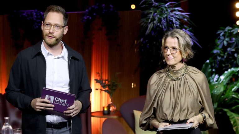 Calle Fleur och Annika Kvist på Chefdagen