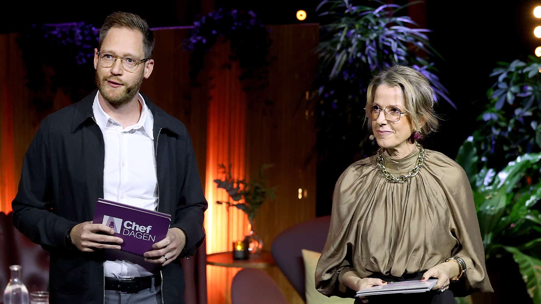 Calle Fleur och Annika Kvist på Chefdagen