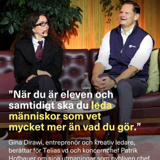 Gina Dirawi och Patrik Hofbauer. Chefdagen 2025.