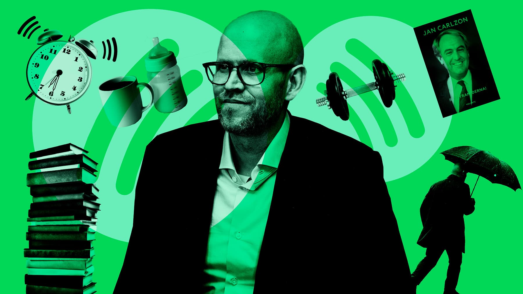 Daniel Ek. Collage.