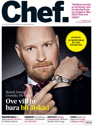 Chef, februari, 2012. Henrik Dorsin på omslaget.