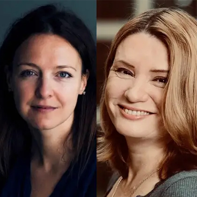 Porträttbild på Violetta Khoreva och Katja Einola.