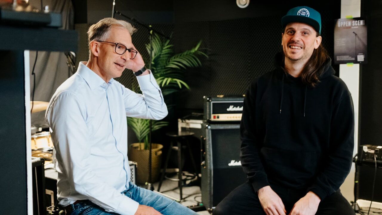 Porträttbild på Johan Oljeqvist och Per Hartwig.