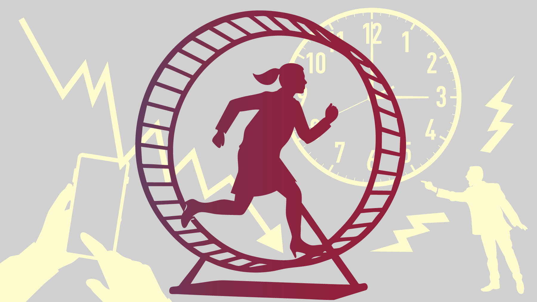 Guide för stress och återhämtning. Illustration: Anna Harvard.