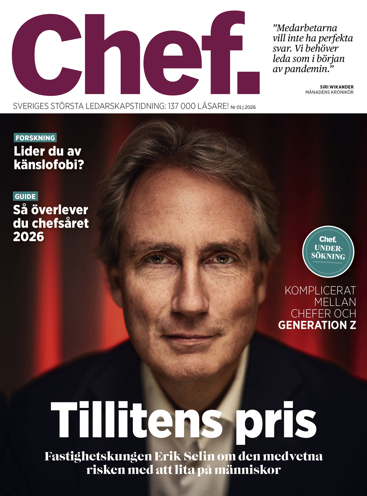 Senaste numret av Chef, nr 1 2026