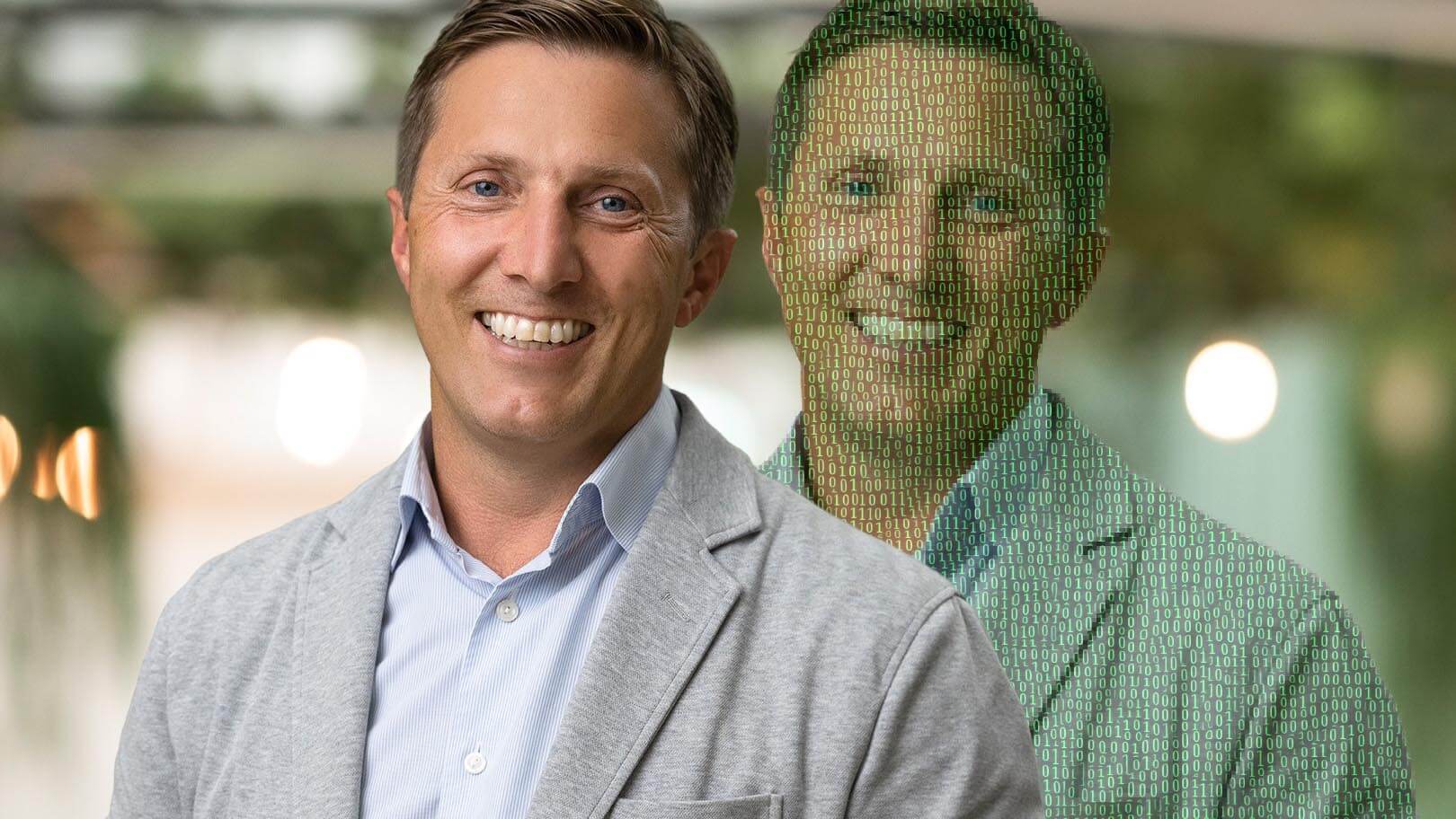 Dynavox vd Fredrik Ruben har en digital AI-tvilling.