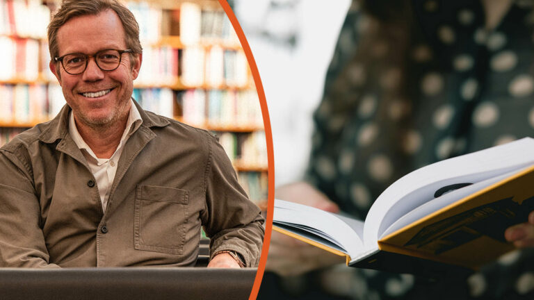 Johan Sandholm, chefredaktör och vd på Svensk Bokhandel.