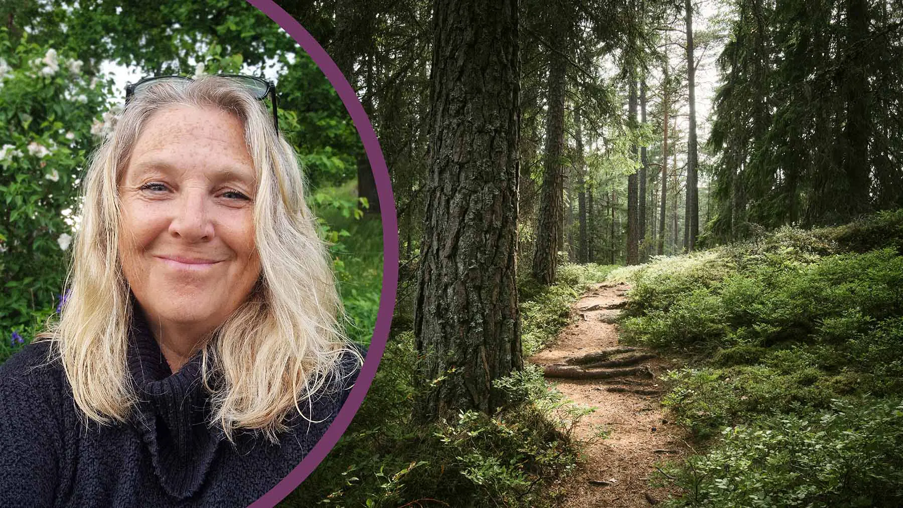 Cia Lundin har skrivit boken "Skogsbad i arbetslivet".
