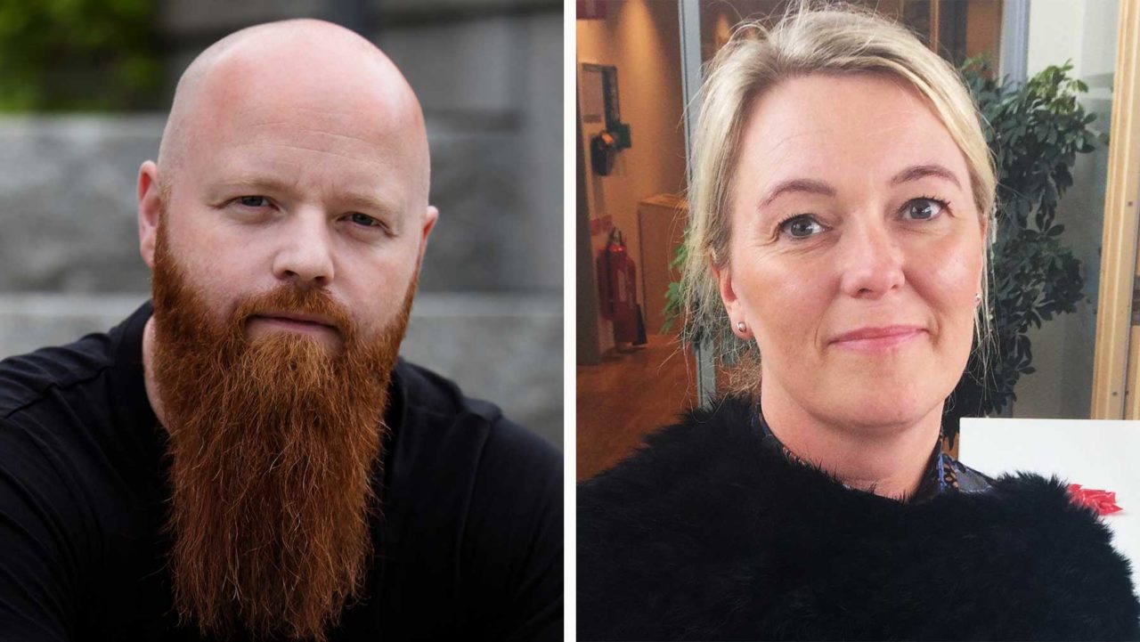 Charlotte Morlin och Andreas Gradin på CSN.