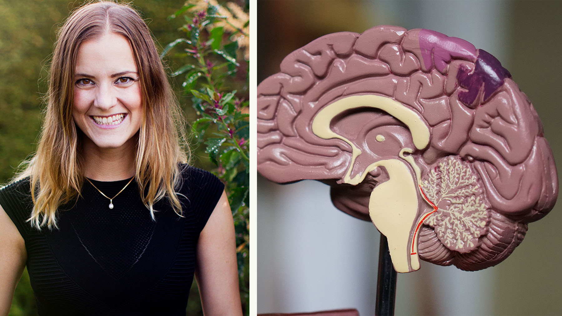 Hjärnforskaren Katarina Gospic förklarar hur hjärnan fungerar i kris. Foto Jenny Hammar/Brombergs