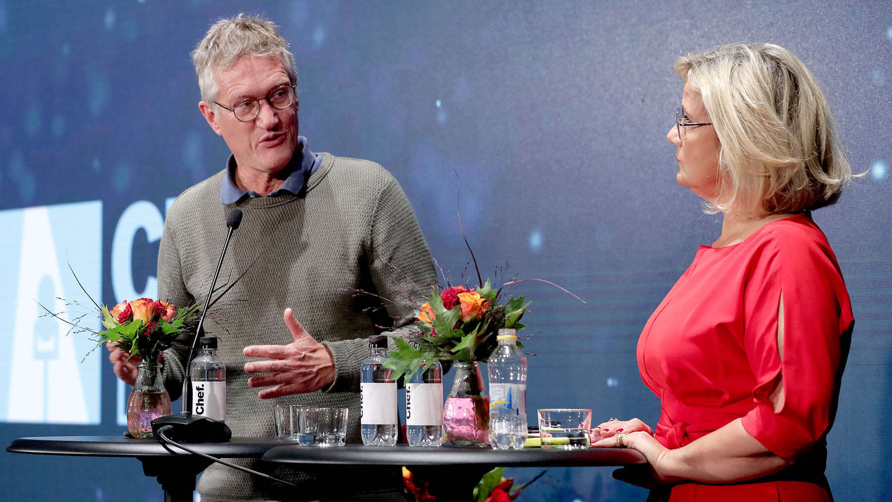 Anders Tegnell och Cissi Elwin på Chefdagen 2020