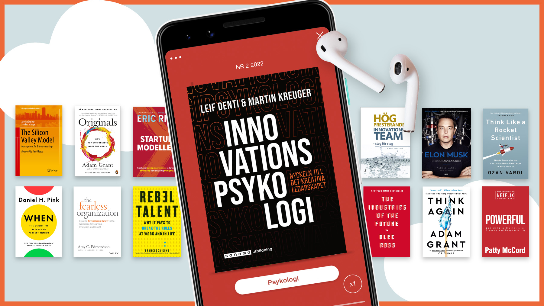 Innovationspsykologi skriven av Leif Denti och Martin Kreuger finns sammanfattad i Chefboken-appen