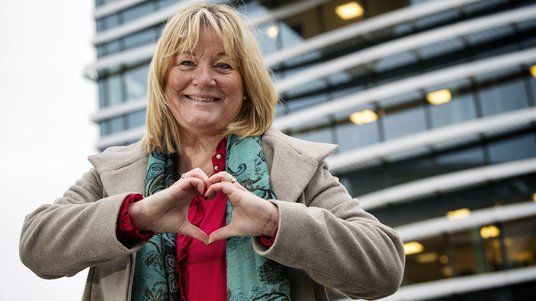 Visa hjärta som chef. Petra Spranger, HR-chef på Fastighets AB Balder, vill visa empati och omsorg om medarbetare – både på jobbet och privat. Foto: Anna Rehnberg