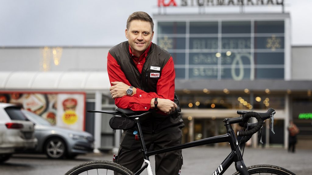 Pelle Paulsson, vd på Maxi Ica Värmdö, erbjuder sina medarbetare förmånscyklar. Foto: Nils Petter Nilsson